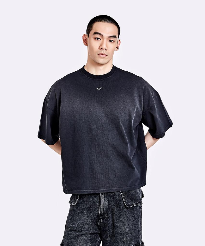 51Peosenteu Dying T Shirt - Washed Black