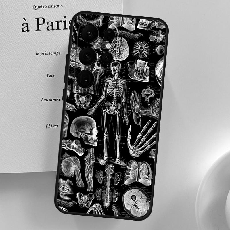 

Medical Skeleton Anatomy Phone Case For Samsung Galaxy S24 Ultra S9 S10 S20 S22 S21 Plus S23 FE S25 Ultra Cover Shell Galaxy S23