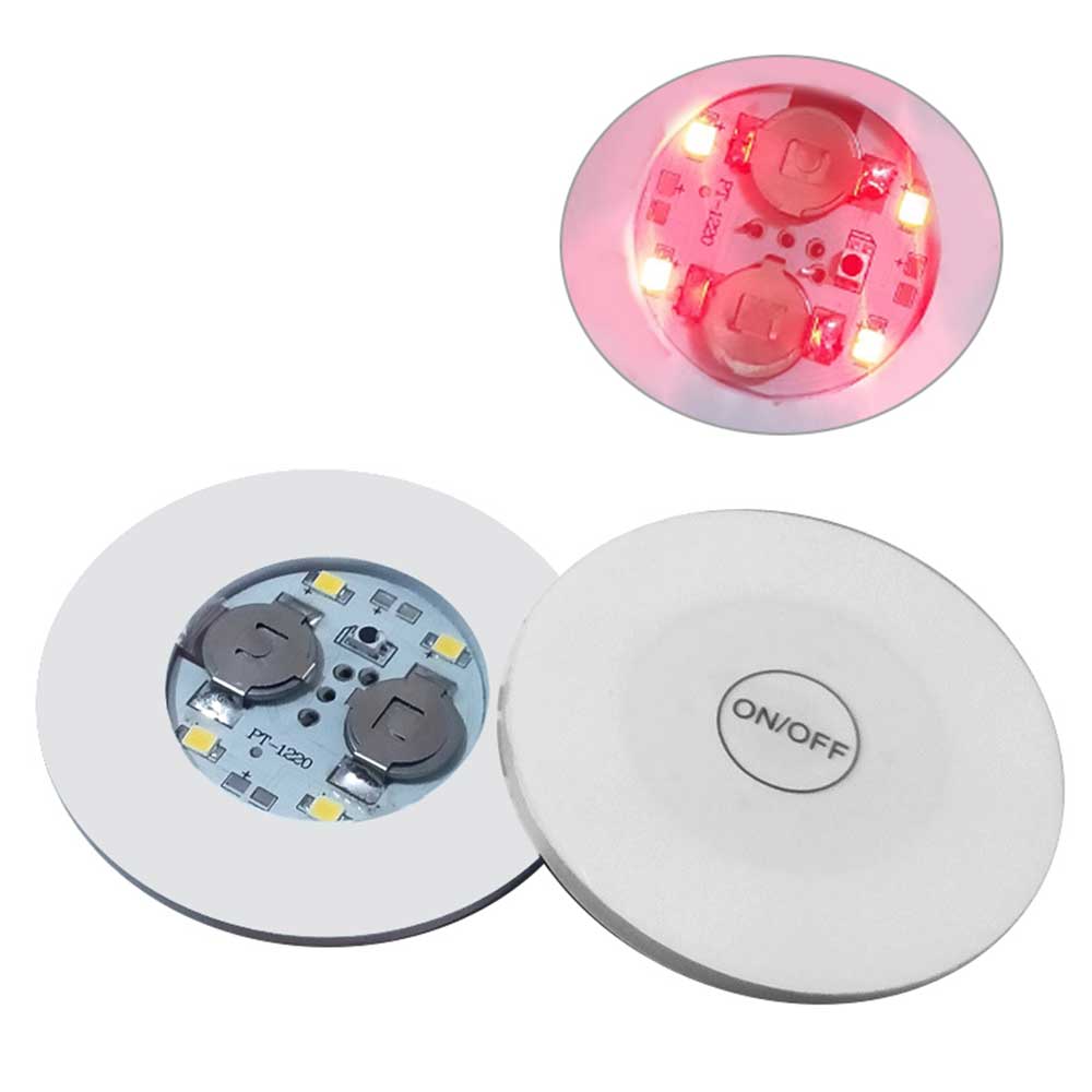 1ks Samolepky na láhev Podtácky Světla Na baterie LED Párty Nápojový podtácek Vánoce Váza Nový rok Halloween Dekorace Světlo