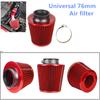 Car Modified 76MM Universal High Flow Mushroom Head Air Filter Air Intake Kit For Automotive Parts Cold Air Intake Air Filter