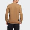 Adidas Logo Print Sport Crew Neck Sweatshirt Men Sweatshirt Cardboard-Yellow GP0920