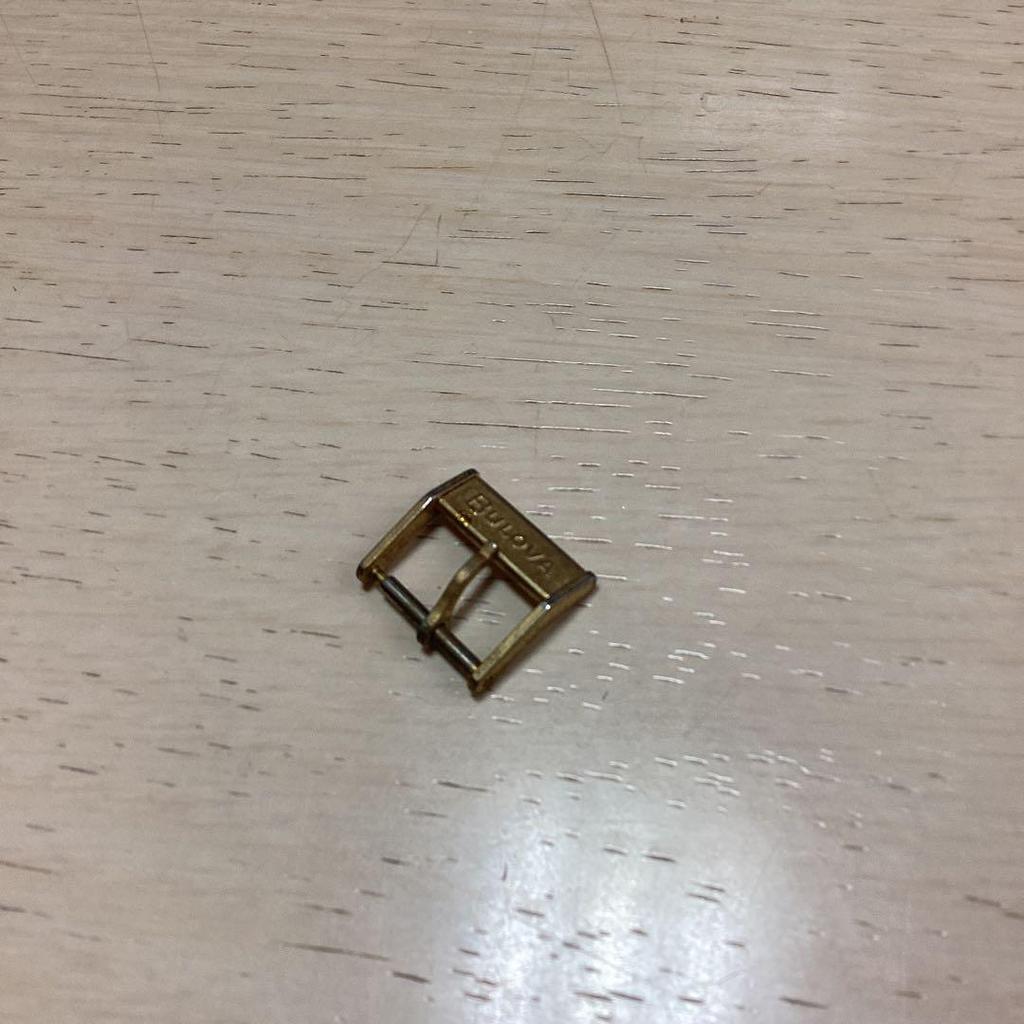 Used BULOVA Watch Buckle Gold Color