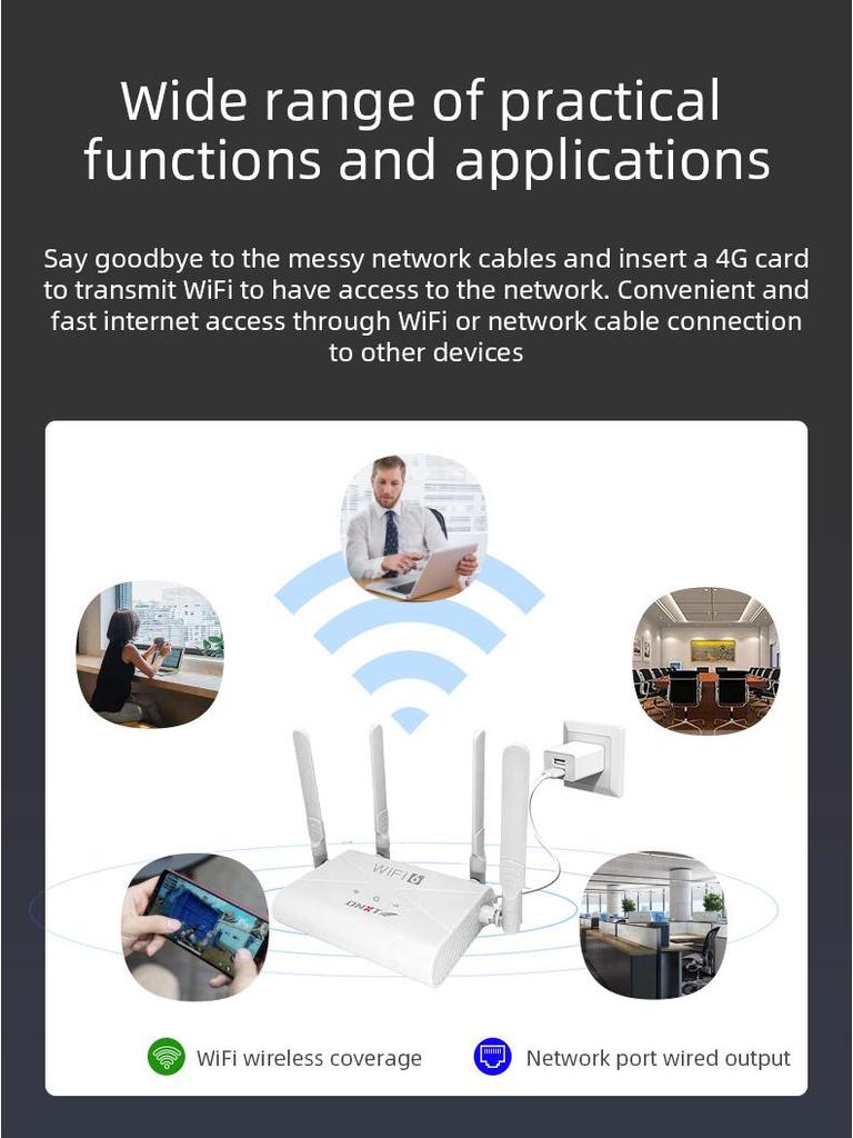 4G LTE Wireless Home CPE WiFi Router for Russia and Mexico