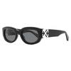 Off White Unisex Oval Palmer Sunglasses Oeri14e 1007 Black 52mm 1007