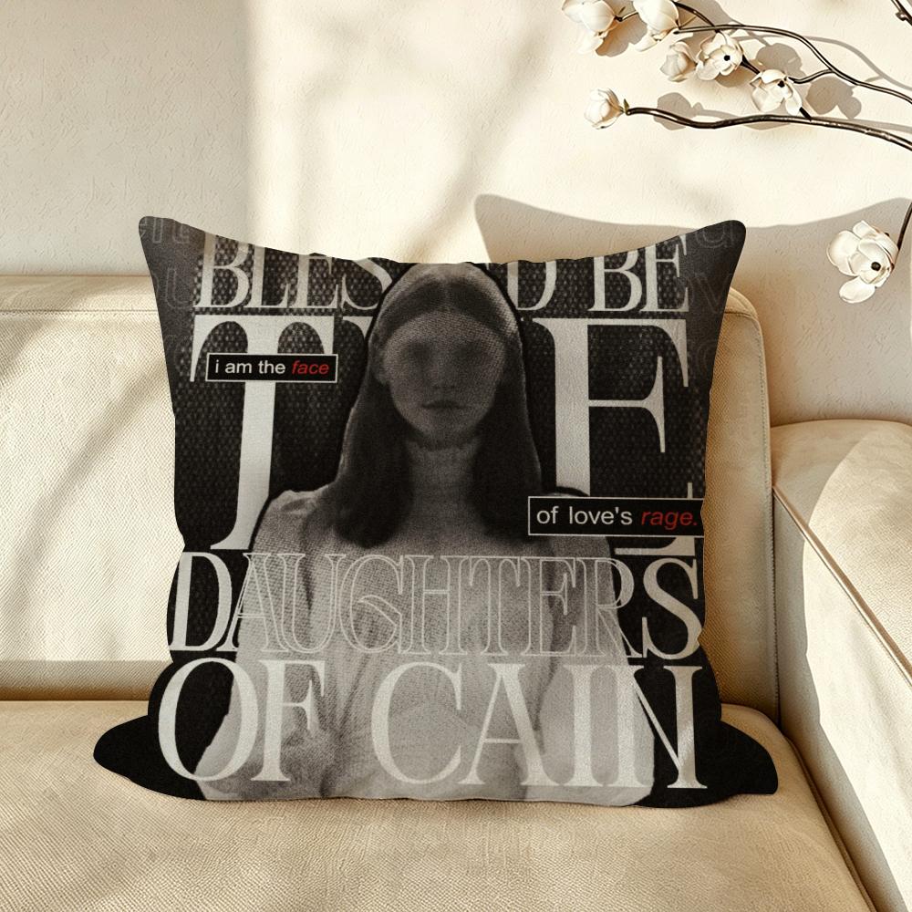 Music EEthel CCain Cushion Cover Pillow Case Antidustmite Pillowcase Silky Short Plush Sofa Cushion Cover hot