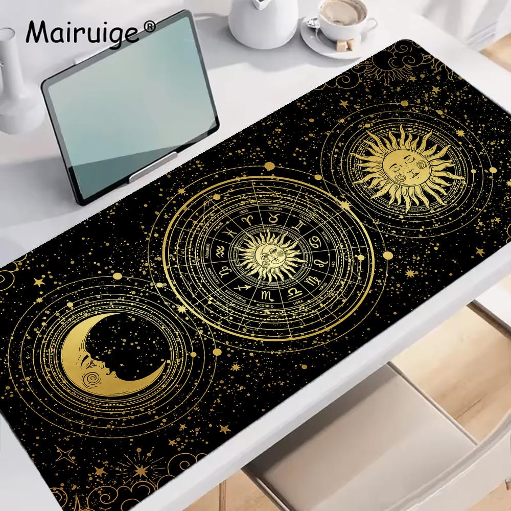 Astrological Chart Mousepad Desk Accessories Setup Desk Interior Gamer Setup Decoration Mouse Mat Playmat Desk Setup Items 400x900x2MM