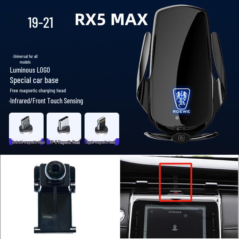 Magnetic Wireless Fast Charging Phone Holder for Roewe 350, RX5, I5, I6, RX8, MAX
