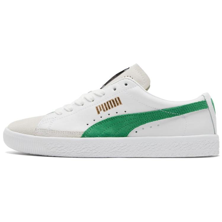 PUMA Basket Vintage  White Amazon Green  Men s 374922-05 EU 35.5