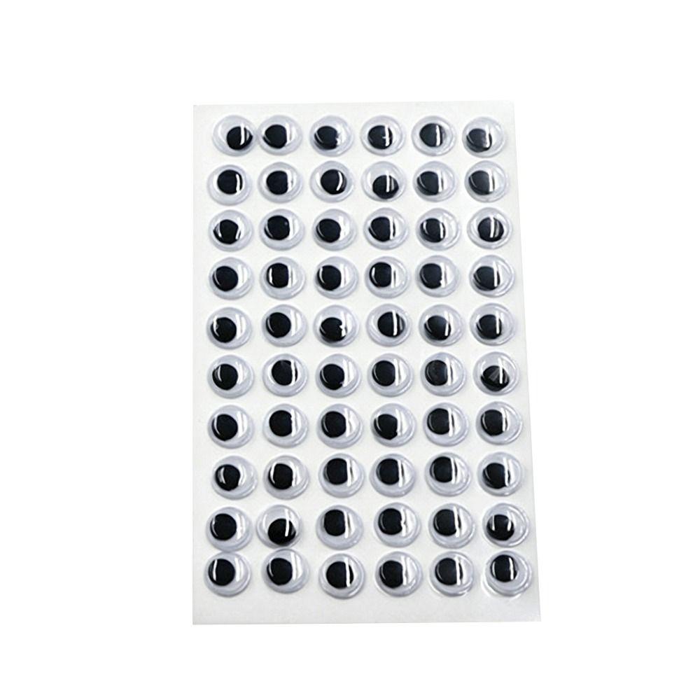 1Sheet 3D Dolls Activity Eyes Black&White Kids Stuffed Animals Plush Eyes Wiggling Moving Eyes