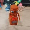 Funny Tung Tung Sahur Man Keychains with LED Light Cartoon Button Keyring Decompression Backpack Hanging Pendant Creative Gifts