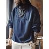 Madden Parka American Retro Colorblock Hood Jacket Loose Standard Deck Serving Casual Pullover Coat Men's Autumn