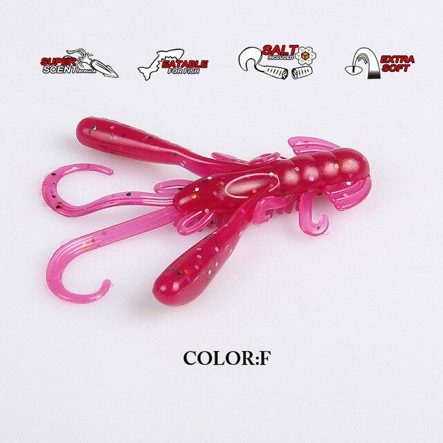 

Bearking 4 см 1,6 г 15 шт./пакет рыболовные приманки мягкие приманки креветки искусственная приманка хищник снасти джеркбейты для щуки и окуня 40mm 1.6g 15pcs розы красного