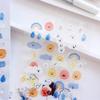 Korean Import BONITO Kawaii Cloud Sun Rain Weather Stickers PVC Scrapbooking Diy Journal Stationery Sticker Gift