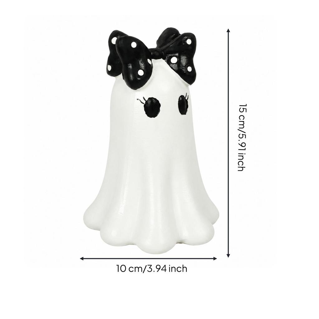 Resin Halloween Specter Figurine Cute Tabletop Decoration Spooky