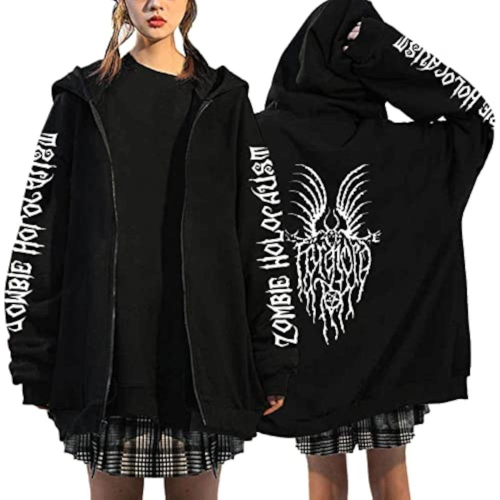 Horror Manga Zip Up Hoodie Junji Ito Women Men Manga Gothic Harajuku Pullover Tops
