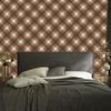 Brown Rust and Orange Checkered Wallpaper for Living Room and Bedroom 50x1000