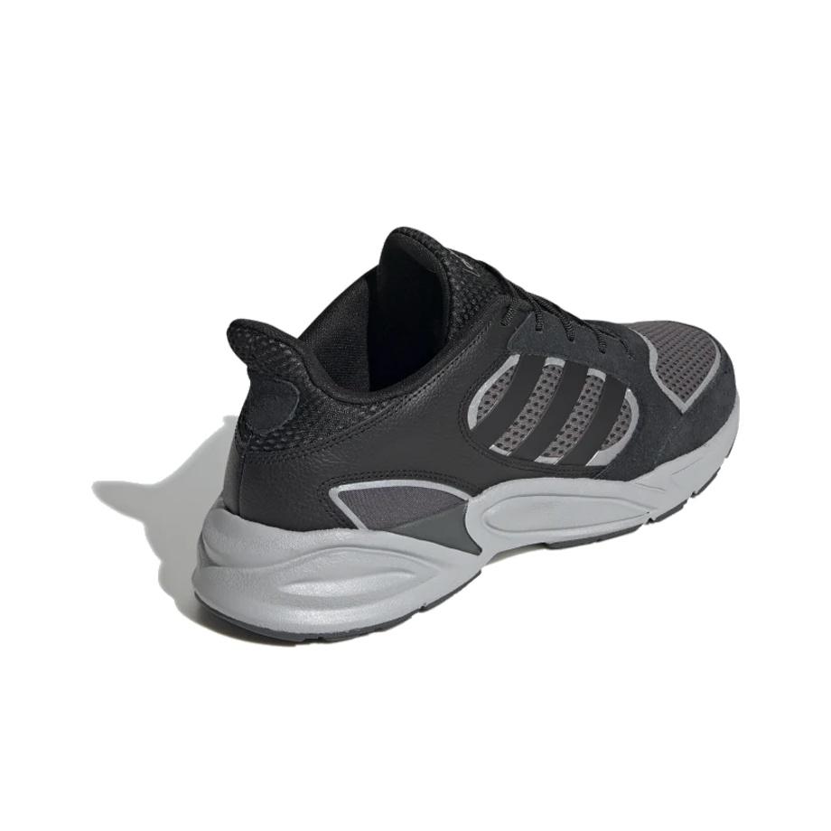 adidas Neo 90S Valasion Comfortable Daily Low-Top Running Shoes Men Sneakers Black Gray Silver EG2882
