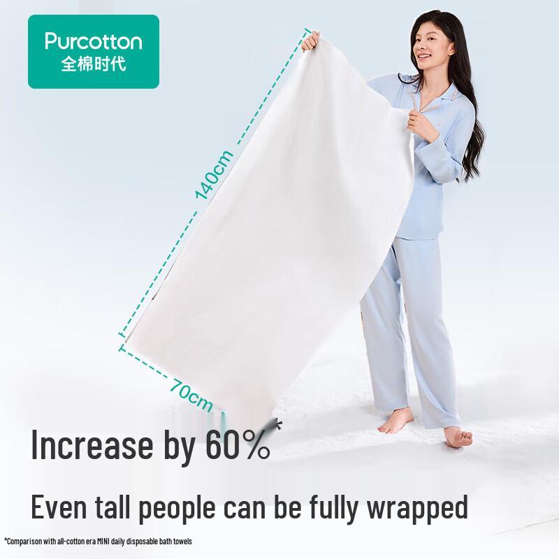 Cotton Times Disposable Compressed Cotton Bath Towel