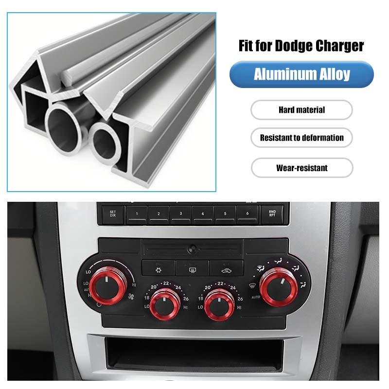 Klimaanlagenschalter Zierring Knopf Dekoration Abdeckung Für Dodge Charger Für Chrysler 300C Für Jeep Grand Cherokee Zubehör