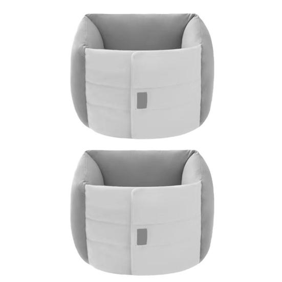 Sovande Ländryggsstödskudde Ergonomisk Andningsbar 360 Grader Smärtlindring för Nedre Ryggen Midjekudde Justerbar Sängryggstödskudde