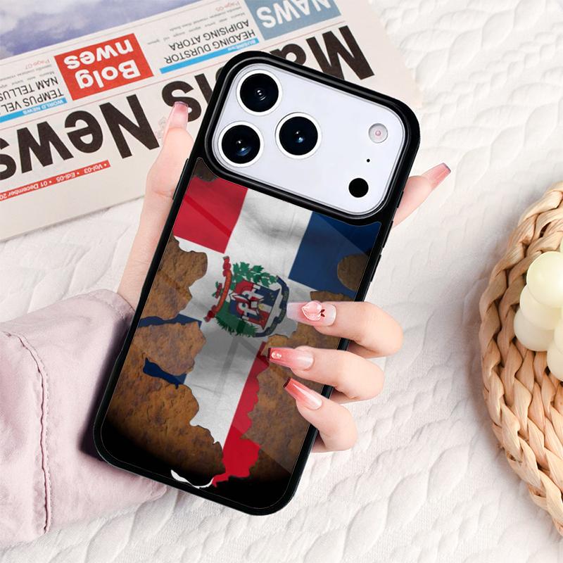 Flag of Dominican Republic Phone Case For IPhone 17 16e 15 14 13 12 11 Pro Max Air Mini Soft Protective Cover