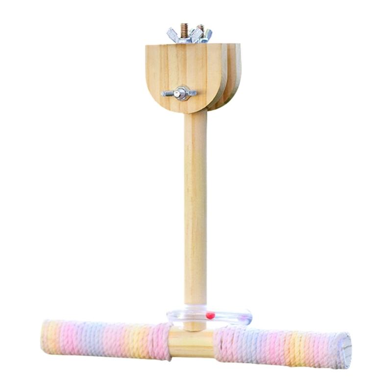 Interactively Parrots Swing Toy Cotton Rope Perches Training Bird Balance Toy For Cage Climbing Exercise Training 1
