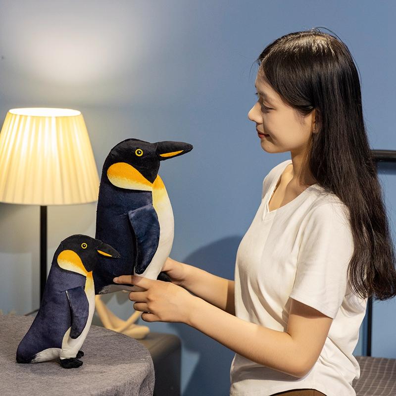 25/35cm Simulation Cute Standing Emperor Penguin Plush Toy Reallife Antarctic Marine Animal Stuffed Dolls Birthday Gift For Kids