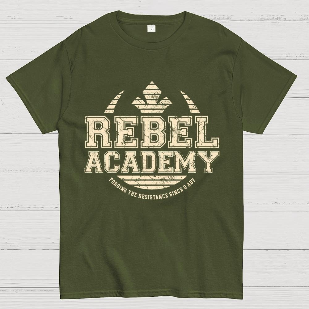 Rebel Academy Unisex 100% Cotton Summer Casual Cool Loose T-Shirt