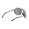 RUDYPROJECT SKYTRAIL Matte Aluminum Black Lens Bridge Temple 48mm Sunglasses, Frame/Laser Lens, Width 58mm, Width 14mm, Length 130mm, Height