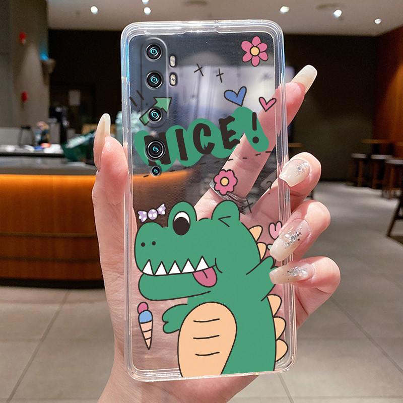 Phone Case For Xiaomi Mi cc9 Pro/Mi Note 10/Mi Note 10 Pro Butterfly Bow Protective Casing Transparent Soft Silicone TPU Cover