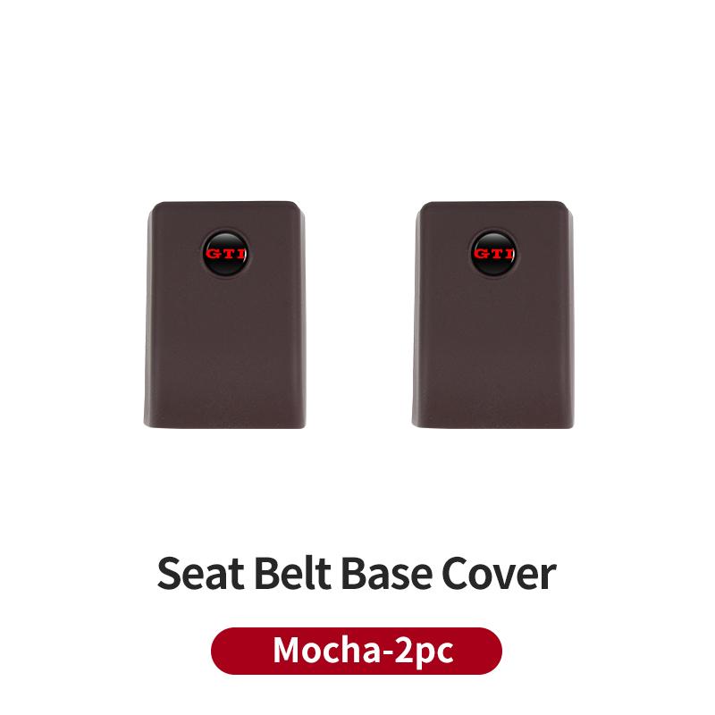 Car Silicone Seat Belt Buckle 0OKYJD5 Covers Scratch-Resistant Protective Covers Car Interior Accessories For VW Golf GTI Tiguan Passat