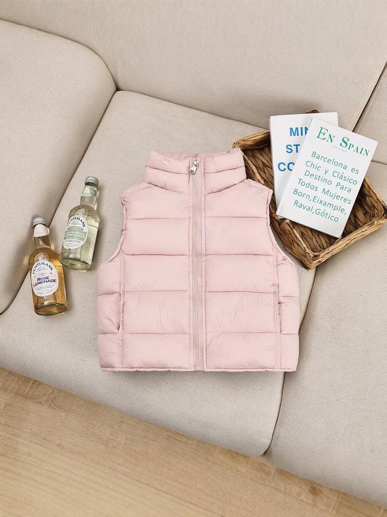 Kids' Cotton Vest: Thick Stand-up Collar Sleeveless Jacket for Boys and Girls – Stylish Autumn/Winter Gilet for Babies