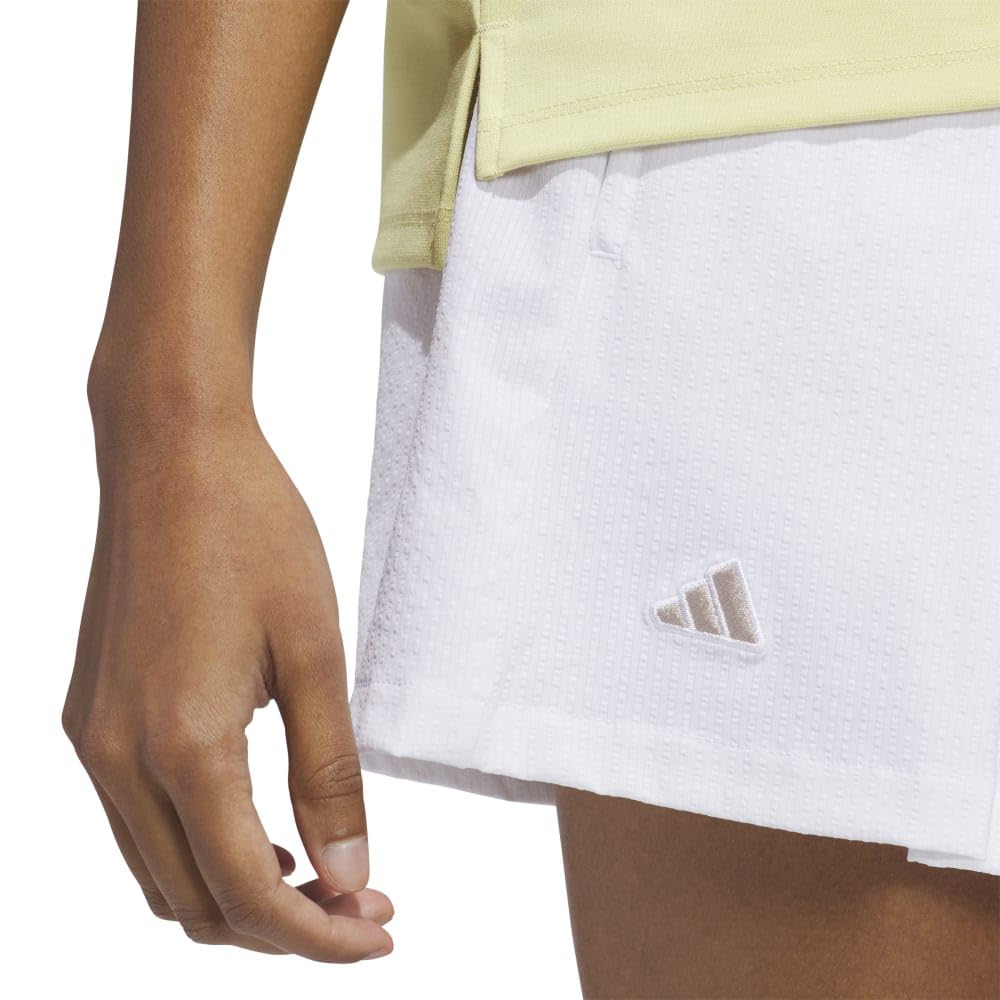 Adidas Golf Beyond the Course Pleated Golf White Water-Repellent Shorts, Women's,