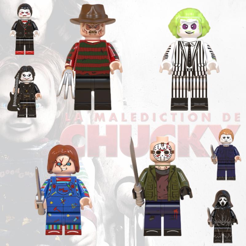 Play 8pcs Childs Scream Mini Figure Assembly Building Blocks Diy Kids Toy Gift