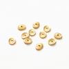 20-50pcs 5x6MM 14K 18K Gold Plated Brass Arcuate Embossing Spacer Beads Bracelets Beads Jewelry Making Supplies Diy Findings