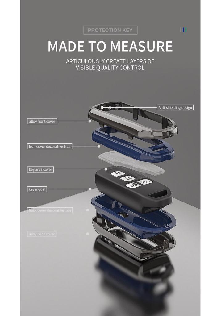 Honda Car Key Case for N-BOX, N-ONE, N-WGN, N-VAN Models - Key Shell Bag