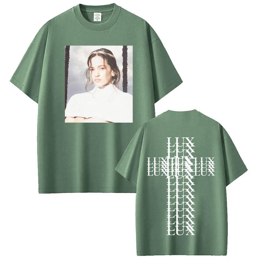 Singer Rosala LUX Album Touur 2026 Graprhic Tshirt Mens Women Oversized Short Sleeve Loose Tshirts Aesthetic Casual Tshirts