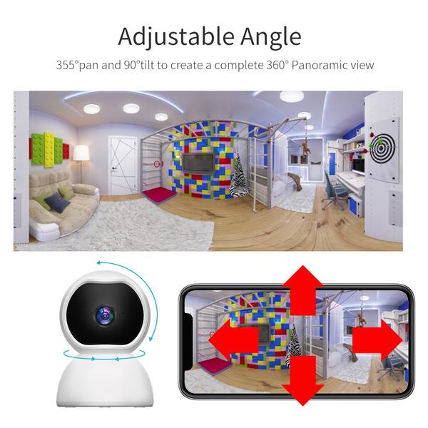 High Quality 1080P Infrared Night Vision IP Camera Wireless Wifi Camera Pan Tilt Surveillance Camera CCTV System P2P Phone Remote Control