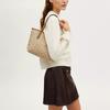 Coach City 23 Gold Logo Classic Monogram Tote Bag Women tote bags Light-Khaki Light-Saddle CN733-IMNLJ