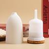 Smart Aromatherapy Diffuser & Humidifier, White Roman Pattern, Wood Grain, 7-Color LED, Silent Home Use