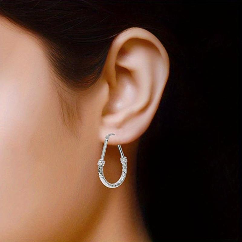 1 Pair, Fashionable and Simple Large Earrings, Earrings, Suitable for Daily Wear