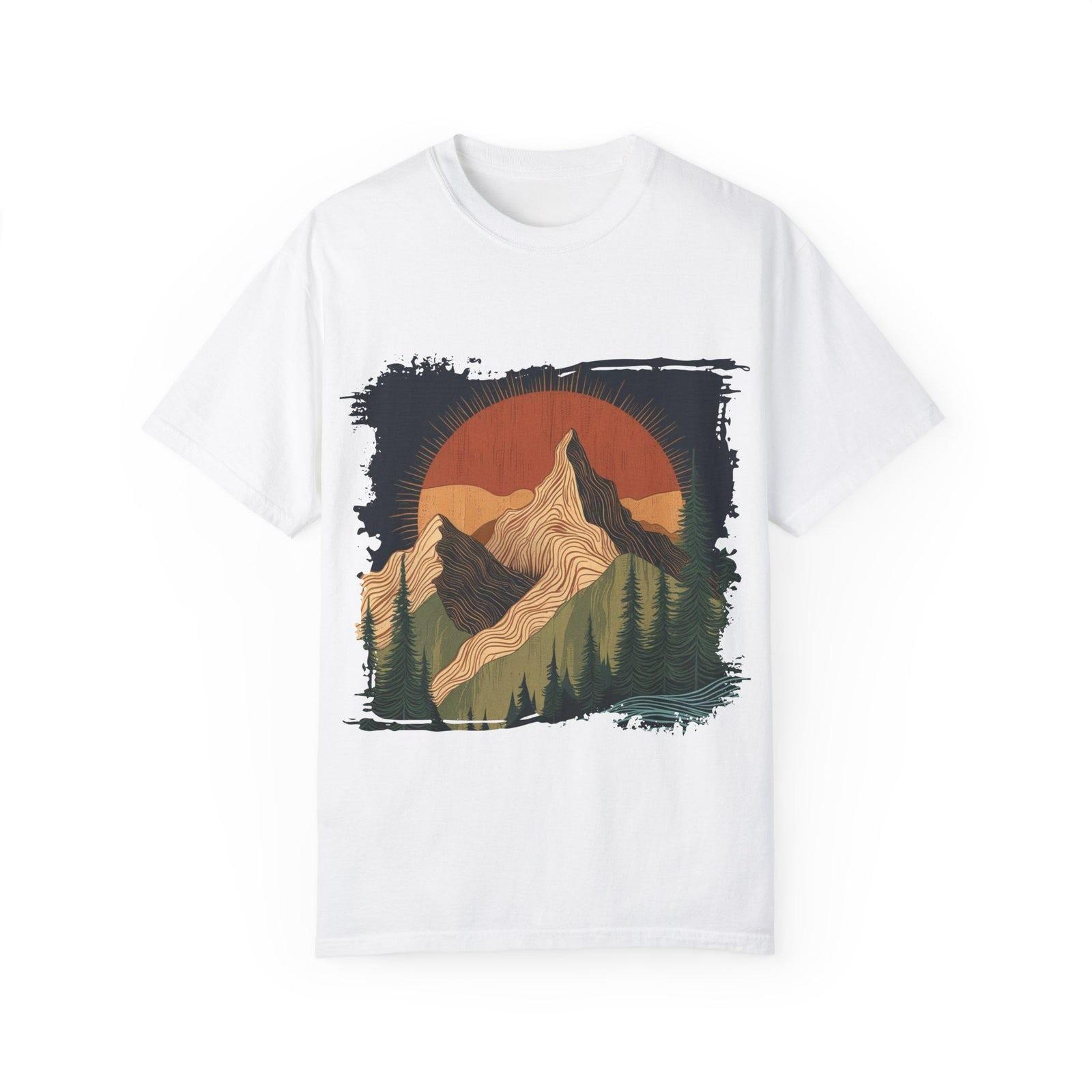 Mountain Sunset Unisex T-Shirt, Outdoor Adventure Tee, Hiking Apparel, Camping#3 XXXL