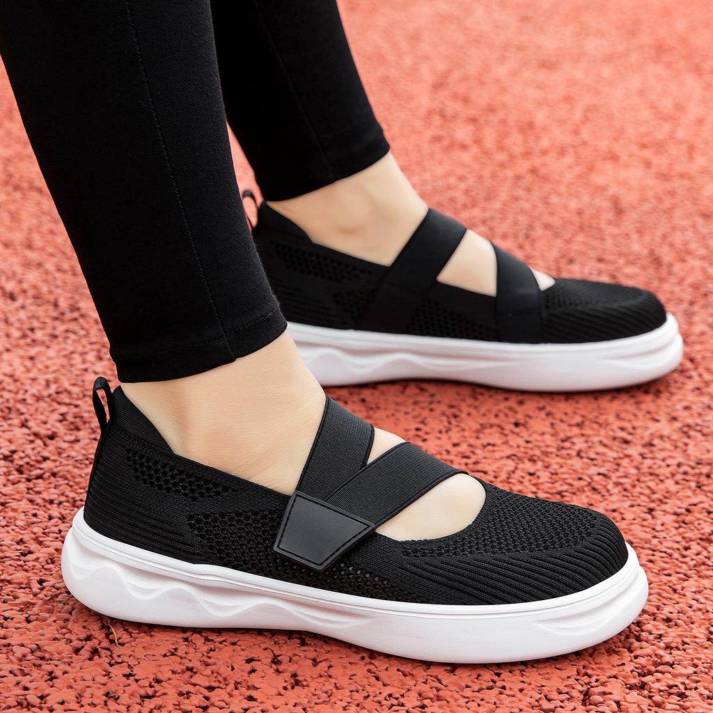 Women Breathable Walking Shoes wide breathable hollow walking shoes with strap For Walking Travel Outdoor Summer Daily Daily Use