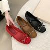 Anti-slip One-piece Lace-up Versatile Women's Single Shoes
