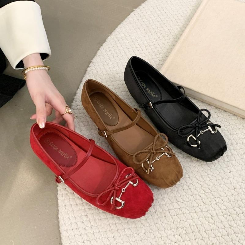 Anti-slip One-piece Lace-up Versatile Women's Single Shoes