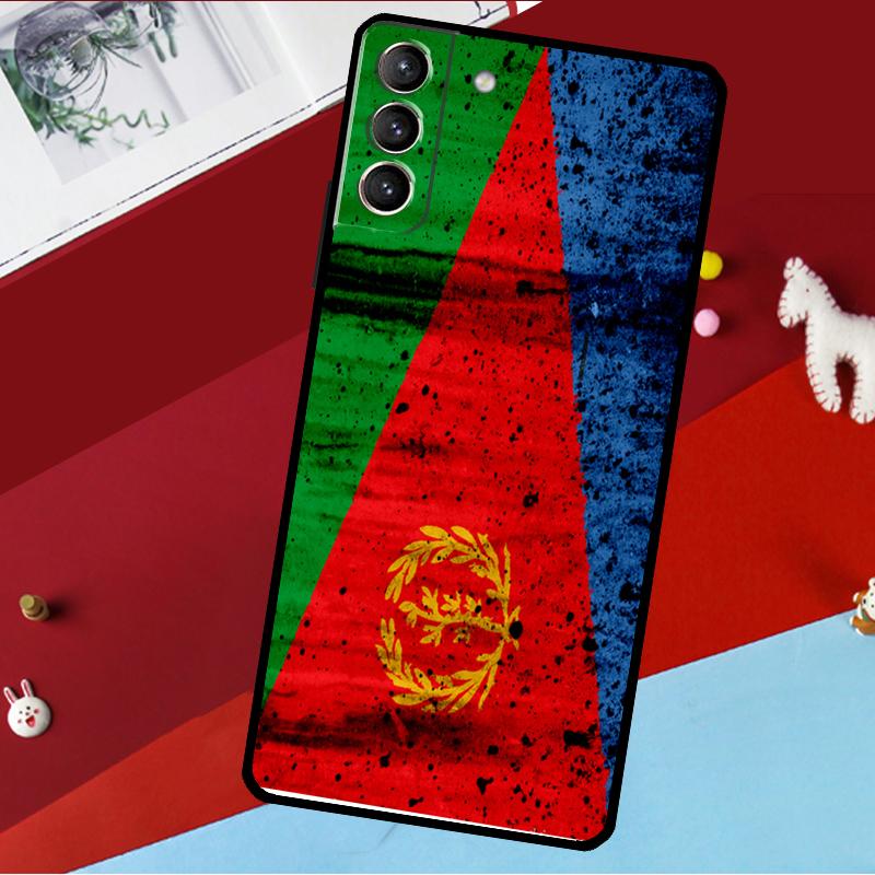 Eritrea Flag Funda For Samsung Galaxy S25 S24 S21 S22 S20 Ultra S9 S10 Plus S23 FE S24 FE Phone Case