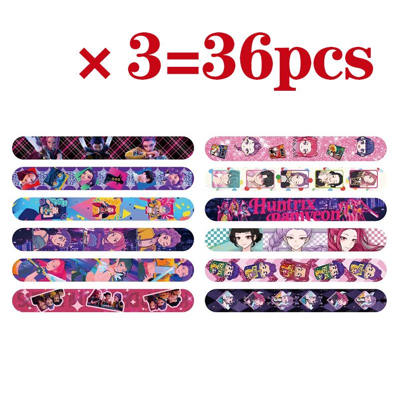 Vând 12-36 buc KPOP Demon Hunters Party Brățară Slap Brățară Snap Cadou Pentru Studenți Fete Jocuri Jucării Petrecere de Crăciun