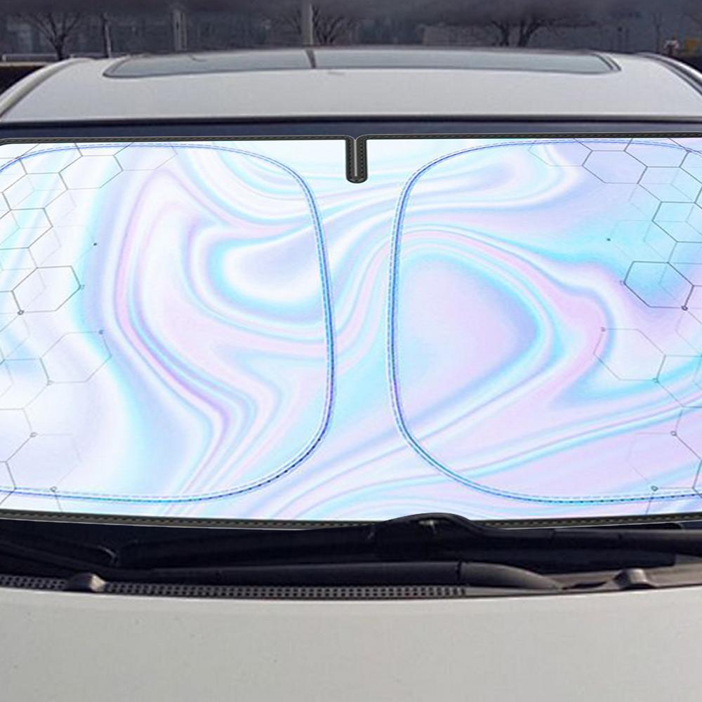 Automotive Glass Sunshade Front Window Cover Sunshade Foldable Car Seat Full Shield Blocks Max UV Rays And Keeps Your Vehicle