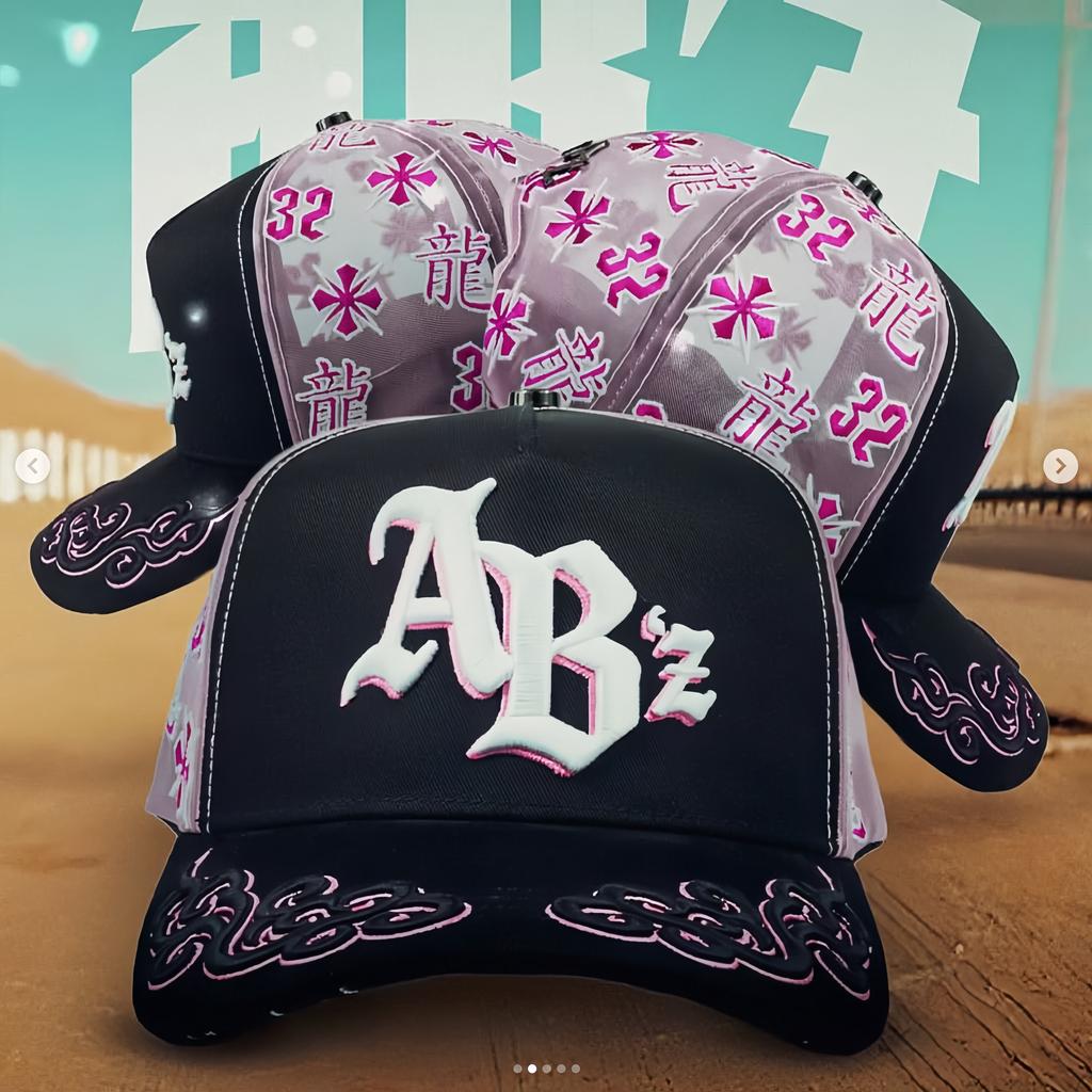 Wholesale Yo No Pesco Star Satin Lined Terry Dobby Embroidered Bling Sports Cap 5 Panel Rhinestone Brim Baseball Caps Barbas