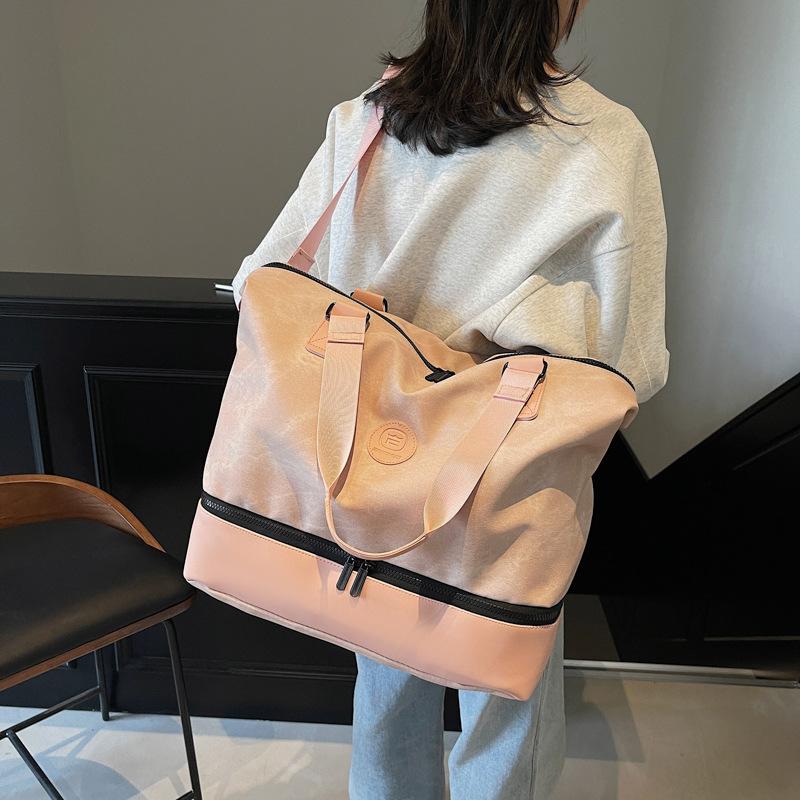Men's and Women's Shoes with Bags for Men and Women's Outings, Travel Bags for Dry and Wet Separation Sports Yoga Fitness Bags for Pulling Rods
